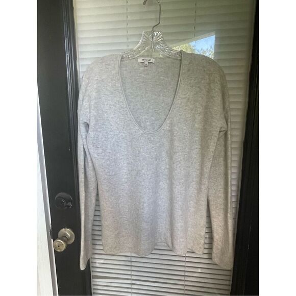 Madewell  Women’s Kimball Sweater Pullover Gray Fog Size M - Picture 9 of 12